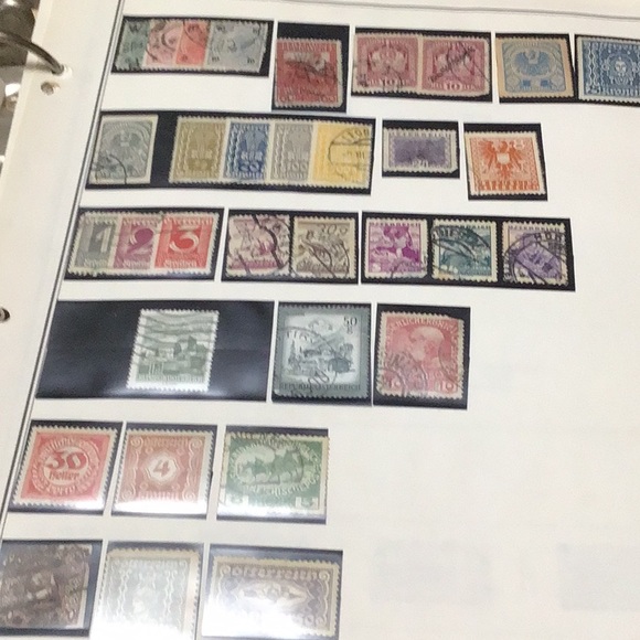 ARGENTINA, AUSTRALIA & AUSTRIA vintage postage stamps .. 3 Countries,(8 pages ) - Picture 11 of 12